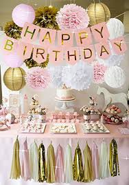 25 Diy Birthday Decoration Ideas On A Budget Fun Party Pink Girl Birthday Gold Birthday Decorations Gold Birthday Party