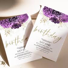 Maybe you would like to learn more about one of these? Editable Floral Birthday Invitation With Purple And Gold Vintage Flower Editable Invitation Instan Birthday Fm Quotes Discover The Best Daily Quotes Wishes Cards