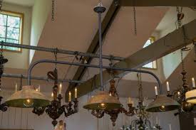 iron kitchen island or billiard light