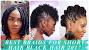 Braided Hairstyles For Short Natural Black Hair