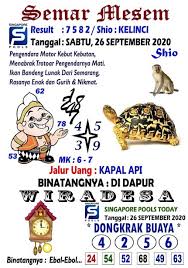 Syair Sgp Hari Ini Sabtu 26 09 2020 Prediksi Hk 2d Jitu Malam Ini Sgp Sydney