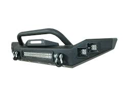 Often seen in combination with headlights of a truck or suv. Jeep Rock Crawl Front Bull Bumper With Led Lights 07 18