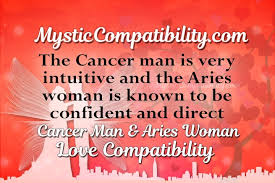 Be able to take control of your emotion Cancer Man Aries Woman Compatibility Mystic Compatibility