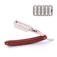 See more ideas about straight razor, straight razor shaving, razor. Amazon Com Zertone Straight Edge Razor Natural Wood Scale With 5 Double Edge Blades Professional And Close Shaving Manual Shaver Barber Razor Blade Aluminum Beauty