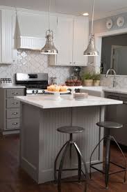 As Seen On Hgtv S Fixer Upper Love The Gray Beadboard On The Island Kitchen Remodel Small Kitchen Design Small Kitchen Remodel Design