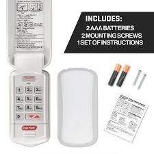 Press and hold the button until the adjacent light turns off. Genie Wireless Keyless Entry Keypad Gk R The Genie Company