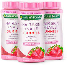 Check spelling or type a new query. Amazon Com Hair Skin And Nails Vitamins With Biotin Vitamin C By Nature S Bounty Optimal Solutions Hair Skin And Nails Gummies Strawberry Flavored 80 Gummies 3 Pack Everything Else