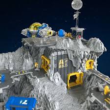 Este Moc E Uma Base Neo Classica Inspirada No Classico Espaco Lego Dos Anos 80 Arquitetura Ideias Lego Space Lego Space Station Lego Architecture