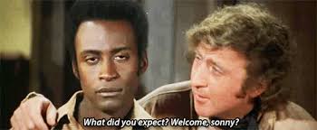 eirenical — master-of-duct-tape: Cleavon's reaction in the...