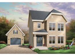 Browse small two story house plans for narrow lots now! Halston Narrow Lot Home Plan 032d 0295 House Plans And More