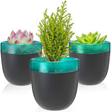 Spruce up your garden in seconds with the best outdoor plant pots including wood, plastic, metal and terracotta. Amazon Com Runrar Plant Pot 4 5 Inch Flower Pot Self Watering Planter Modern Decorative Plant Pots Plastic Nursery Pot For Indoor Outdoor Garden House Office Plants Succulents 3 Pack Black Garden Outdoor