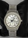 Fossil ES2860 Womens Silver Stainless Steel Analog Dial Quartz ...