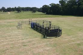 Solid Sweep Corral System For 35 Head Raising Cattle Sweep Herding