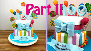 Weitere ideen zu tortendeko, kuchen mit fondant, motivtorten. Part Ii Candy Fondant Torte Ganache Buttercreme Und Tortenboden Youtube