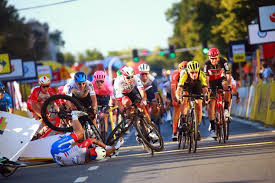A terrifying crash in the tour of poland has left dutch cyclist fabio jakobsen in an induced coma. Trending Video Massive Crash Ends Tour Of Poland Stage 1 Road Bike Action