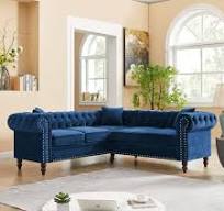 Amazon.com: CKLMMC Sofá clásico Chesterfield en forma de L ...