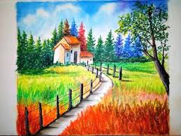 Acrylic Painting Watercolor Painting Oil Pastel Drawing Soft Pastel Drawing Postercolor Beautiful Scenery Drawing Easy Landscape Paintings Oil Pastel Landscape Drawing, watercolor, oil & acrylic, pastel harrison|hazel.