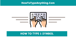 Inequality symbols are a shorthand notation used to compare different quantities. Type Greater Than Or Equal To Symbol In Word Or Excel How To Type Anything