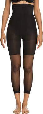 Spanx Higher Power Capri Super High Footless Shaper Black B At Amazon Women S Clothing Store Thigh Shapewear Fashion Clothes Women Women S Shapewear Fashion