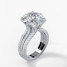 Thin band and halo engagement ring settings are great options for diamonds of all different shapes and sizes. 18k Gold Engagement Ring Setting