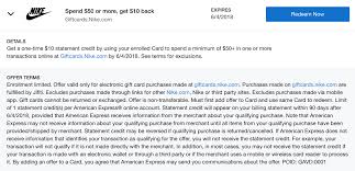 If you do not pay attention to the validity of the card and skip it. Expired Amex Offers Nike Gift Cards 1 000 Mr Or 10 Back With 50 Purchase Doctor Of Credit