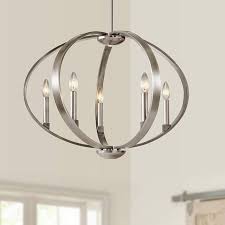 Kichler Elata 27 W Classic Pewter 5 Light Orbital Chandelier 13a80 Lamps Plus