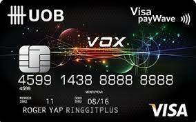 Accelerate your krisflyer miles earning power with your everyday booking flexibility*. Uob Vox Visa Amazing Cashback