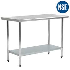 The sportsman series stainless steel workthe sportsman series stainless steel work table is the perfect addition to your kitchen, garage, or basement. Stainless Steel Kitchen Work Table Commercial Restaurant Table 24 X 48 Inchs Walmart Com Walmart Com