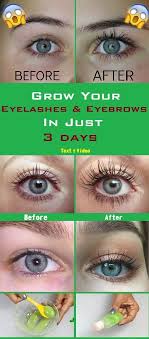 Grow Your Eyelashes Eyebrows In Just 3 Days Eyelash And Eyebrow Serum Video Usa Health Solution How To Grow Eyelashes Eyebrow Serum Eyelash Eyebrow