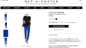 I'm yet to receive them. Net A Porter Bringing Luxury Online And Around The World Technology And Operations Management