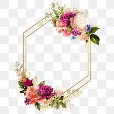 Gold Wedding Frames Wedding Invitations Flower Frame