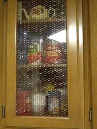 to update a glass kitchen cabinet door