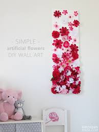 Madiganmadeblog S Image Silk Flowers Diy Diy Floral Decor Diy Wall Art