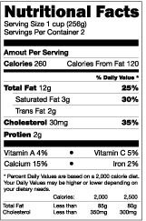 3mf Nutritional Facts Label Template