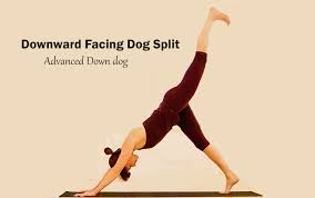 What does the downward dog stretch? Downward Facing Dog Split Advanced Down Dog Workouttrends Com