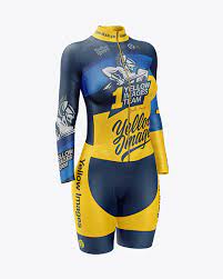 Download Women S Cycling Suit Mockup In Apparel Mockups On Yellow Images Object Mockups