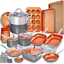 Saucepans are an essential part of any kitchen so we stock a large variety suitable for every budget from value pan ranges to tefal pan sets, frying pan sets and circulon pans. 23pc Kitchen Cookware Sets Induction Pots And Pans For Cooking Set Induction Cookware With Frying Pans