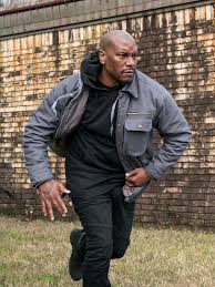 He's not a trained police officer in the way that alicia is. Tyrese Gibson Black And Blue Cotton Jacket Jacketsjunction