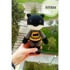 Batman Amigurumi Batman Doll Crochet Batman Crochet Baby Toys Toy Pattern Healty Natural Crochet Hats Amigurumi Toys Crochet
