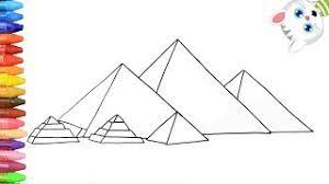 Ein modernes abstraktes acrylbild zum nachmalen. Wie Zeichnet Man Die Agyptischen Pyramiden Zeichnen Und Ausmalen Fur Kinder Mit Mimi Youtube