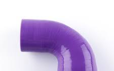 Purple 3" To 3.5" 90 DEGREE 76/89mm Silicone Hose Intercooler Coupler Pipe  Turbo