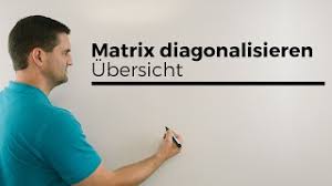 A ist reell und symmetrisch und bestimmt noch mehr. Matrix Diagonalisieren Ubersicht Diagonalmatrix Matrixalgebra L Algebra Mathe By Daniel Jung Youtube