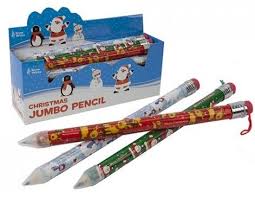 24 X Jumbo Christmas Pencils Christmas Stocking Fillers Christmas Fun Christmas