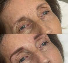 ✨ Instant Eye Lift! ✨ My lovely client's brows were naturally dragging her  eyes down, giving a more tired, aged appearance. With a carefully tailored  arch, I was able to lift and
