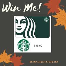 I will definitely be purchasing more of these gift cards in the future. 15 Starbucks Gift Card Giveaway
