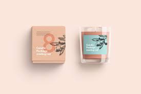 Free Sample Candle Package Mockup On Behance Candle Packaging Candle Mockup Creative Box