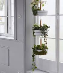 Ikea Bittergurka Hanging Planter Is Hung And Filled With Holiday Plants Flowers And Moss Hanging Plants Indoor Ikea Hanging Planter Indoor Plant Pots