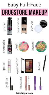 Easy Full Face Drugstore Makeup Tutorial Blissful Gal Drugstore Makeup Tutorial Drugstore Makeup Natural Eye Makeup Tutorial