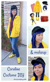Easy No Sew Diy Coraline Halloween Costume Dearcreatives Com Coraline Halloween Costume Quick Easy Halloween Costumes Easy Halloween Costumes