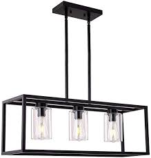 See more ideas about dining room lighting, dining lighting, modern dining. Amazon Com Xilicon Dining Room Lighting Fixture Hanging Farmhouse Black 3 Light Modern Pendant Lighting Contemporary Chandeliers With Glass Shade For Living Dining Room Bedroom Kitchen Island Home Improvement